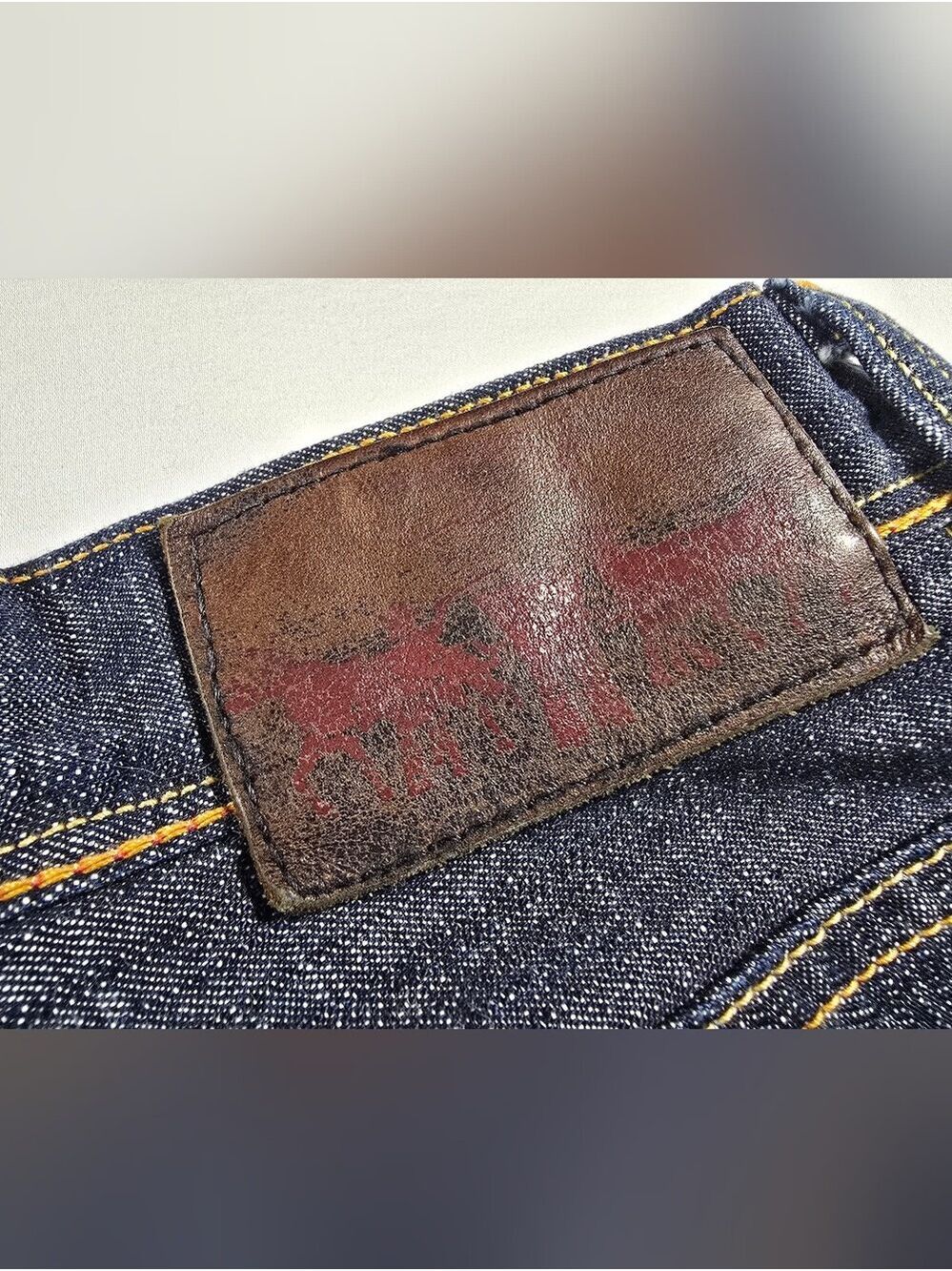 Vintage Levi's Red Line Collection Jeans Boot Cut Men’s 34x30 Dark Wash Y2K RARE - Picture 11 of 16